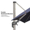 PURPLE LEAF Deluxe Left-Right Tilting Patio Umbrella Outdoor Swivel Cantilever Umbrellas