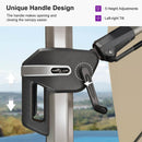 PURPLE LEAF Deluxe Left-Right Tilting Patio Umbrella Outdoor Swivel Cantilever Umbrellas