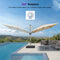 PURPLE LEAF Deluxe Left-Right Tilting Patio Umbrella Outdoor Swivel Cantilever Umbrellas