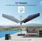 PURPLE LEAF Deluxe Left-Right Tilting Patio Umbrella Outdoor Swivel Cantilever Umbrellas