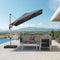PURPLE LEAF Deluxe Left-Right Tilting Patio Umbrella Outdoor Swivel Cantilever Umbrellas