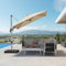 PURPLE LEAF Deluxe Left-Right Tilting Patio Umbrella Outdoor Swivel Cantilever Umbrellas