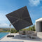 PURPLE LEAF Deluxe Left-Right Tilting Patio Umbrella Outdoor Swivel Cantilever Umbrellas