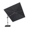 PURPLE LEAF Deluxe Left-Right Tilting Patio Umbrella Outdoor Swivel Cantilever Umbrellas