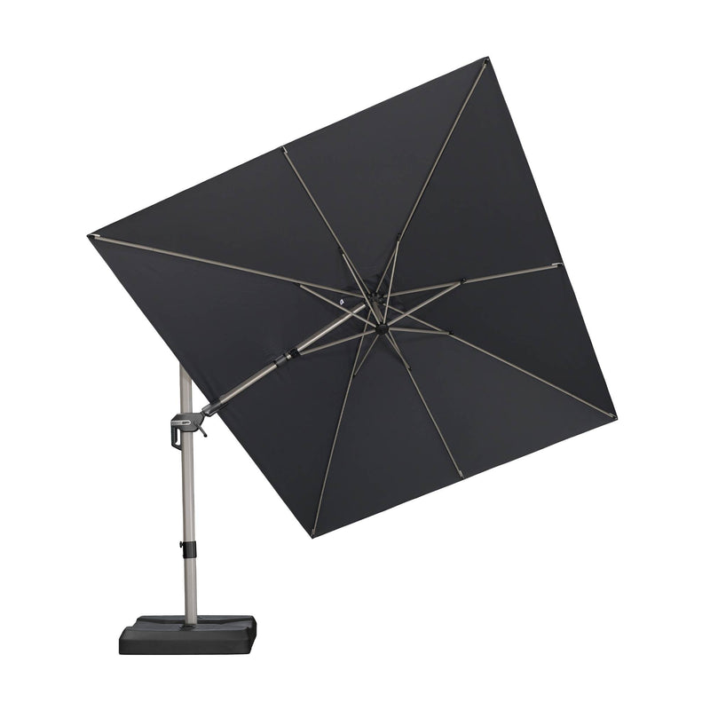 PURPLE LEAF Deluxe Left-Right Tilting Patio Umbrella Outdoor Swivel Cantilever Umbrellas