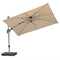 PURPLE LEAF Deluxe Left-Right Tilting Patio Umbrella Outdoor Swivel Cantilever Umbrellas