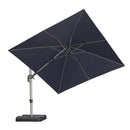 PURPLE LEAF Deluxe Left-Right Tilting Patio Umbrella Outdoor Swivel Cantilever Umbrellas