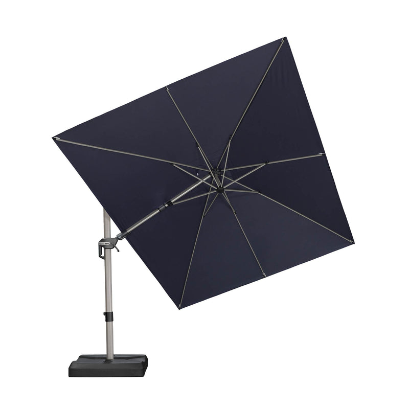 PURPLE LEAF Deluxe Left-Right Tilting Patio Umbrella Outdoor Swivel Cantilever Umbrellas
