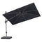 PURPLE LEAF Deluxe Left-Right Tilting Patio Umbrella Outdoor Swivel Cantilever Umbrellas