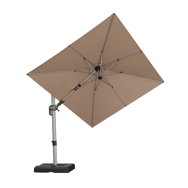 PURPLE LEAF Deluxe Left-Right Tilting Patio Umbrella Outdoor Swivel Cantilever Umbrellas