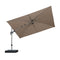 PURPLE LEAF Deluxe Left-Right Tilting Patio Umbrella Outdoor Swivel Cantilever Umbrellas