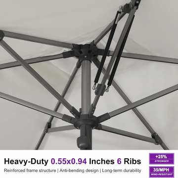 1.9''/2.4''/3.1''Thick Pole Commercial Patio Umbrella for Café, Restaurant & Hotel Use