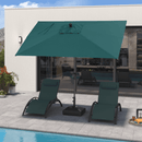 PURPLE LEAF Porch Table Umbrella with Crank and Tilt, Market Patio Umbrella