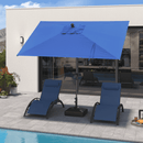 PURPLE LEAF Porch Table Umbrella with Crank and Tilt, Market Patio Umbrella