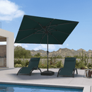 PURPLE LEAF Porch Table Umbrella with Crank and Tilt, Market Patio Umbrella