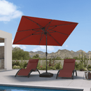 PURPLE LEAF Porch Table Umbrella with Crank and Tilt, Market Patio Umbrella