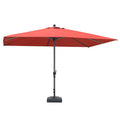 PURPLE LEAF Aluminum Market Patio Umbrella Commercial Outdoor Garden Umbrella