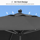 PURPLE LEAF Aluminum Market Patio Umbrella Commercial Outdoor Garden Umbrella