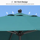 PURPLE LEAF Aluminum Market Patio Umbrella Commercial Outdoor Garden Umbrella