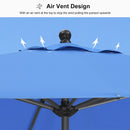 PURPLE LEAF Aluminum Market Patio Umbrella Commercial Outdoor Garden Umbrella