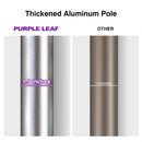 PURPLE LEAF 2/4/6 Set Semi-Auto Patio Table Umbrellas with Base for Outdoor Commercial