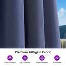 PURPLE LEAF Aluminum Market Patio Umbrella Commercial Outdoor Garden Umbrella