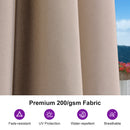 PURPLE LEAF Aluminum Market Patio Umbrella Commercial Outdoor Garden Umbrella