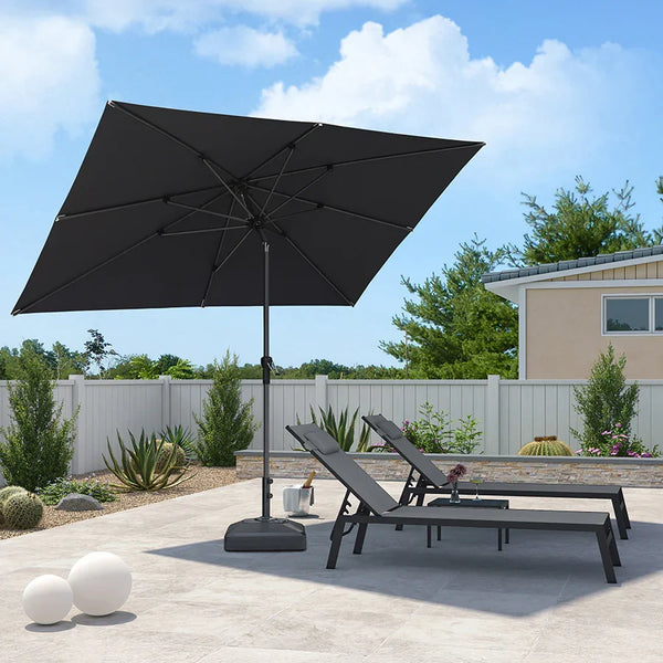 beatselling patio umbrella PURPLE LEAF Porch Table with Crank and Tilt, Market Umbrella A Guide to Louis Tackle_Groundfish The PURPLE LEAF 15 Color:Smoky Blue