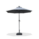 PURPLE LEAF Crank and Tilt Table Umbrella Outdoor Patio Market Umbrella with Visible Hand Crank System