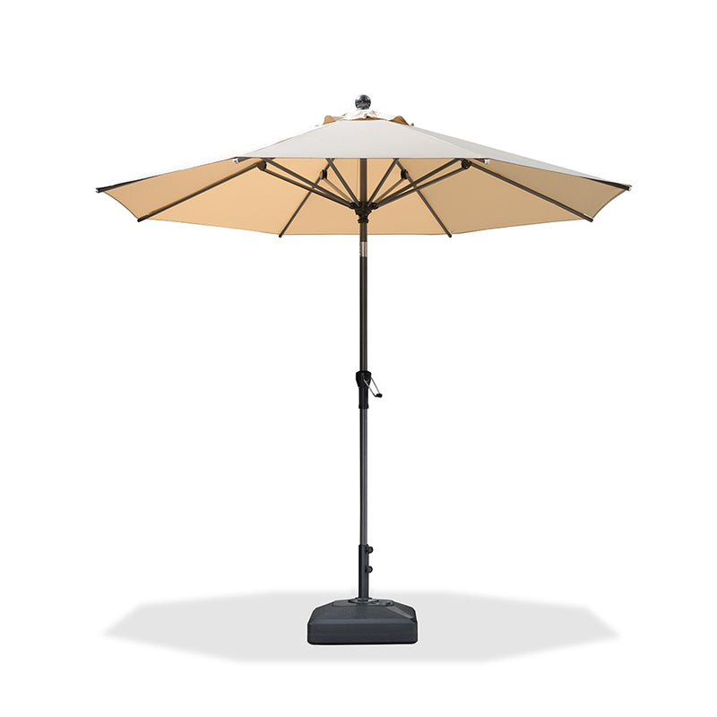PURPLE LEAF Crank and Tilt Table Umbrella Outdoor Patio Market Umbrella with Visible Hand Crank System