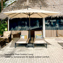 PURPLE LEAF Aluminum Market Patio Umbrella Commercial Outdoor Garden Umbrella