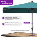 PURPLE LEAF Aluminum Market Patio Umbrella Commercial Outdoor Garden Umbrella