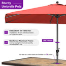 PURPLE LEAF Aluminum Market Patio Umbrella Commercial Outdoor Garden Umbrella