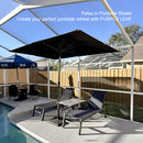 PURPLE LEAF Porch Table Umbrella with Crank and Tilt, Market Patio Umbrella