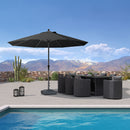 PURPLE LEAF Aluminum Market Patio Umbrella Commercial Outdoor Garden Umbrella