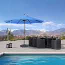PURPLE LEAF Aluminum Market Patio Umbrella Commercial Outdoor Garden Umbrella