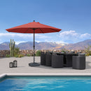 PURPLE LEAF Aluminum Market Patio Umbrella Commercial Outdoor Garden Umbrella