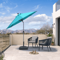 PURPLE LEAF Round Tiltable Patio Umbrella Poolside Porch Table Umbrella
