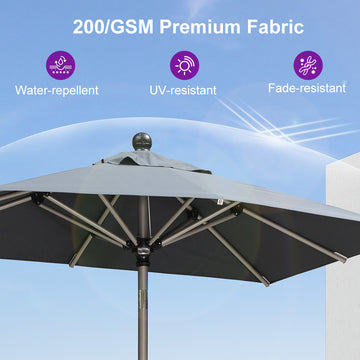 dood or alminum patio umbrella which is more durable Deluxe Aluminum Market 2026 spring-outdoor living Paddling Helmets | REI LB Test - Color:10 lb Low-Vis Green (300 YDS) Easy Tilt Solution No