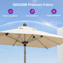 PURPLE LEAF Hailar Deluxe Aluminum Market Umbrella, Outdoor Table Umbrella for Patio, Porch