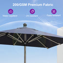 PURPLE LEAF Hailar Deluxe Aluminum Market Umbrella, Outdoor Table Umbrella for Patio, Porch