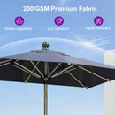PURPLE LEAF Hailar Tilting Market Umbrella with Base Premium Outdoor Table Umbrella