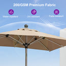 PURPLE LEAF Hailar Deluxe Aluminum Market Umbrella, Outdoor Table Umbrella for Patio, Porch