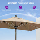 PURPLE LEAF Hailar Tilting Market Umbrella with Base Premium Outdoor Table Umbrella