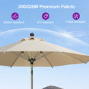 PURPLE LEAF Hailar Tilting Market Umbrella with Base Premium Outdoor Table Umbrella