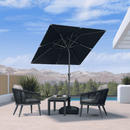 PURPLE LEAF Porch Table Umbrella with Crank and Tilt, Market Patio Umbrella