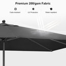 PURPLE LEAF Aluminum Market Patio Umbrella Commercial Outdoor Garden Umbrella
