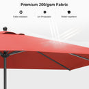 PURPLE LEAF Aluminum Market Patio Umbrella Commercial Outdoor Garden Umbrella