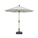 PURPLE LEAF Patio Market Umbrella Aluminum Outdoor Table Umbrella with Wood Color