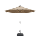 PURPLE LEAF Patio Market Umbrella Aluminum Outdoor Table Umbrella with Wood Color